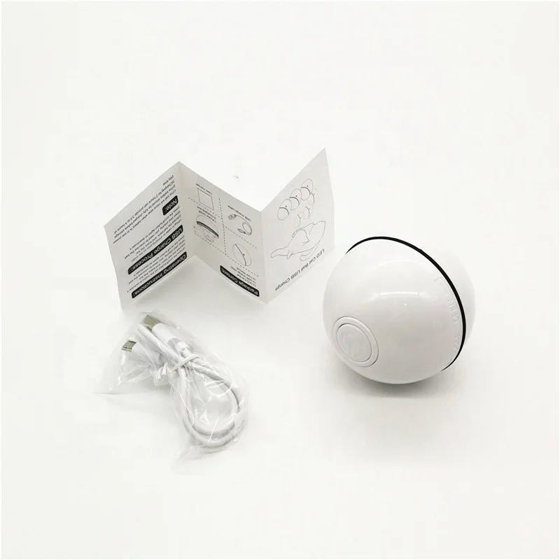 
2020 New Design Pet Products Interactive Cat Laser Toy Cat Intelligent LED Laser Ball Toy Electric Toy USB Charging Cat Ball 