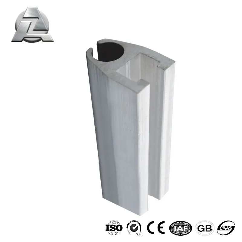 ZJD-kr230 extruded aluminum standard single rail keder profile extrusion for awnings