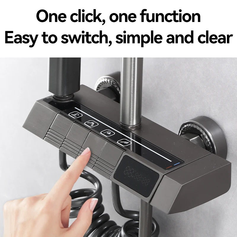 bathroom accessories luxury set shower shower set piano shower mixer set