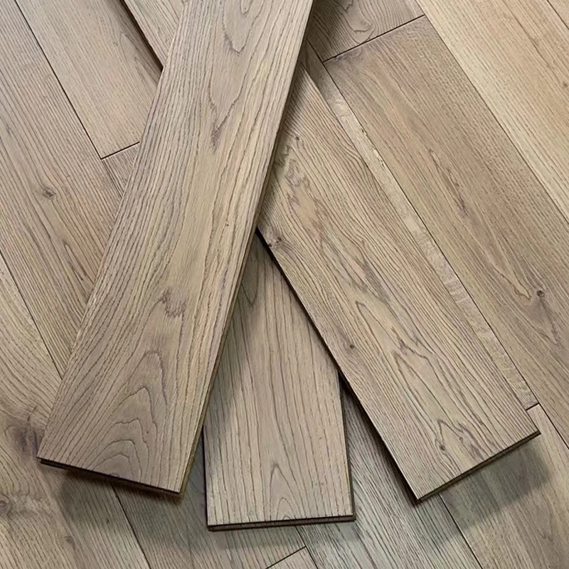 190mm wide plank engineered wood flooring hardwood oak natural veneer interior bedroom living room flooring