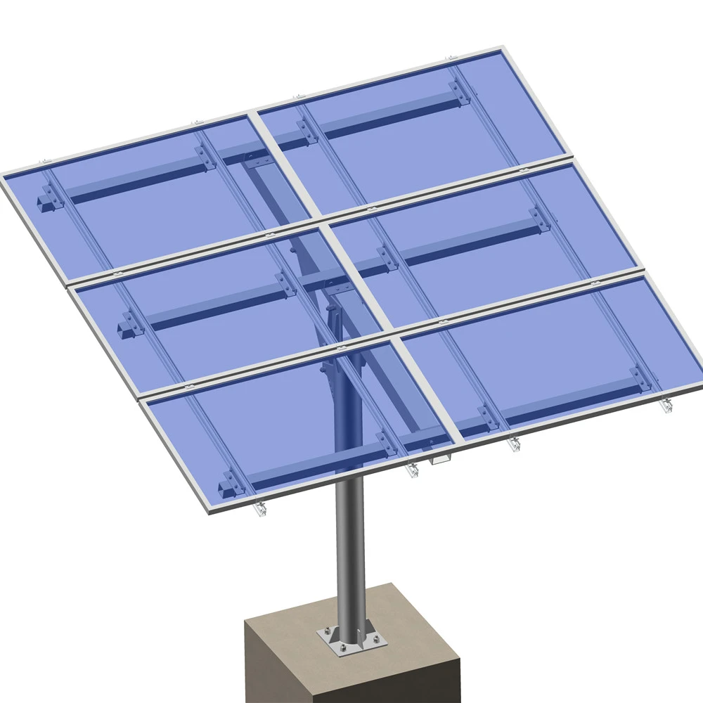 Один Солнечный полюс стеллажи для солнечной панели столб кронштейн для крепления 6 солнечных панелей