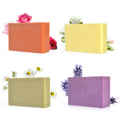 Organic Aloe Vera Tumeric Milk Soap Herbal Vegan Anti Acne Smoothing Moisturizing Handmade Soap for Face Body