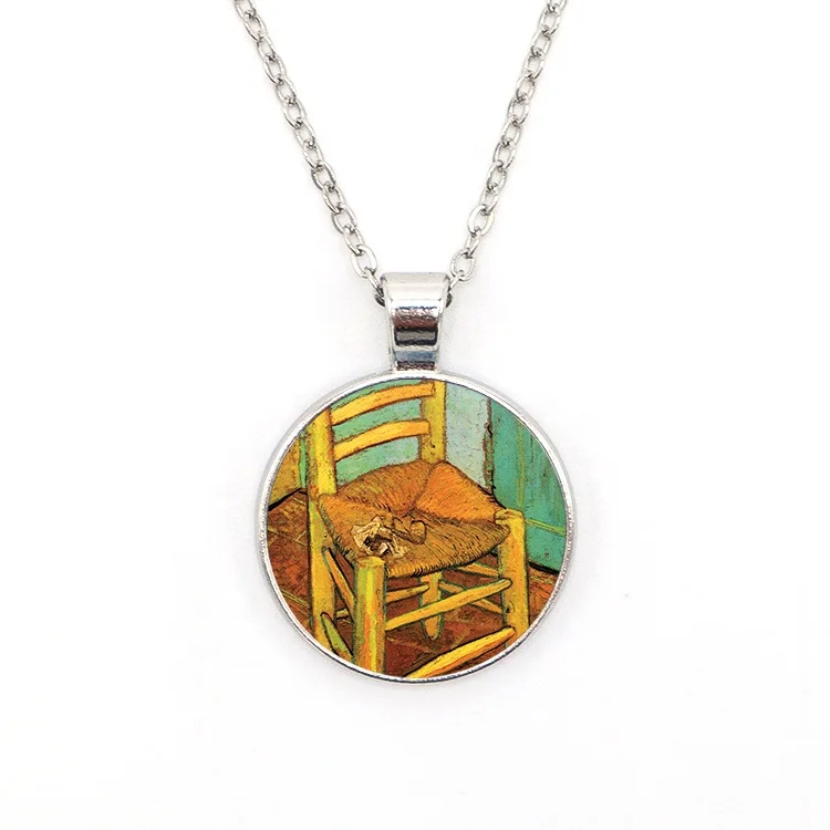 925 colares Pendant Customized Printing Artwork Practical Splendid Visual Effects User-defined Necklace