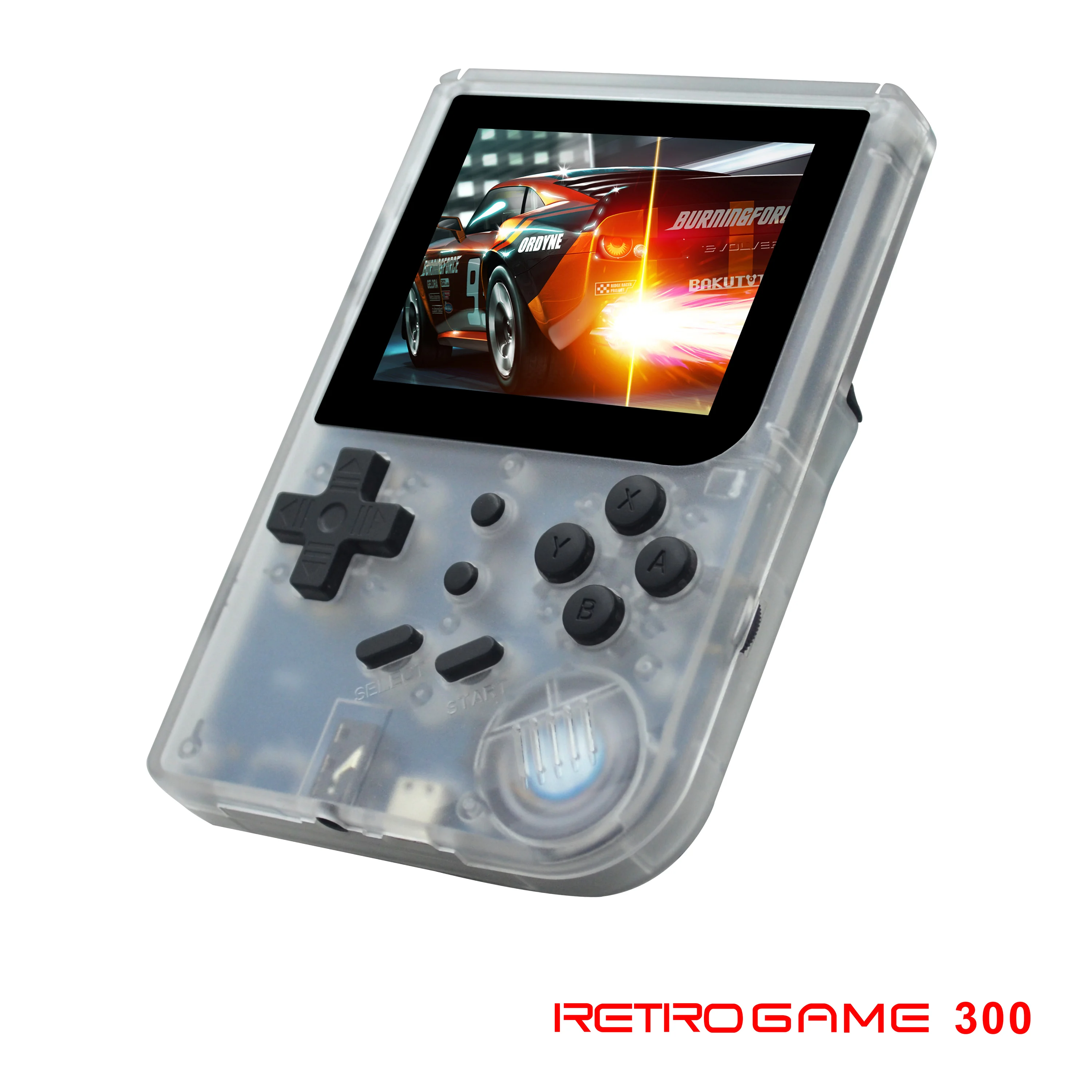 Anbernic Ретро игра 300 портативная игровая консоль RG300 система Opendingux с 3000 играми-полупрозрачный белый