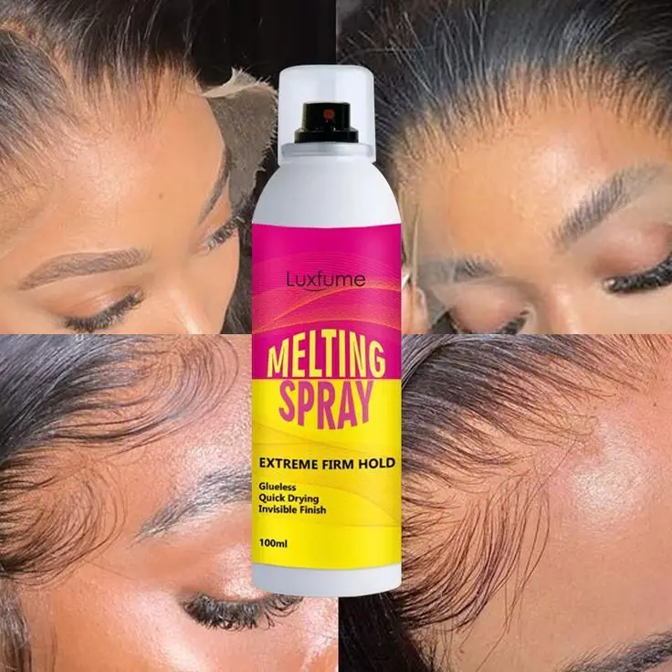 Private Label Aerosol tank Lace Melting Spray Lace Glue Formula Melt Lace Spray Glue Adhesive