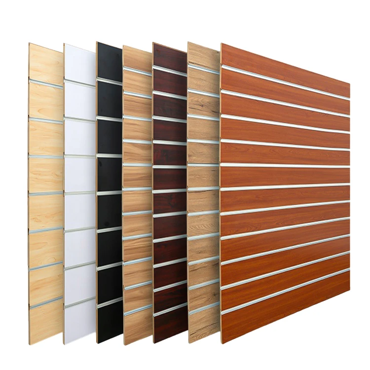 portable slatwall cheap slatwall mdf slotted plywood slat wall panel