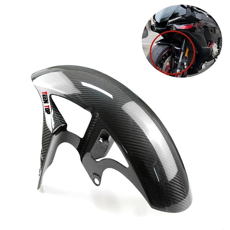 
 Twill Carbon Fiber Front Fender For Yamaha R1 R1M 2009-2017 Front Mudguard  FZ-10  MT-10 2015-2017 R6 2017+ Wheel Guard Cover  