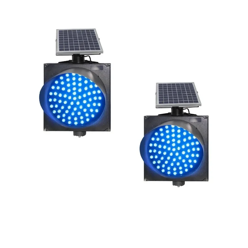 Материал ПК 300 мм Солнечный синий светодиод мигающие светофоры