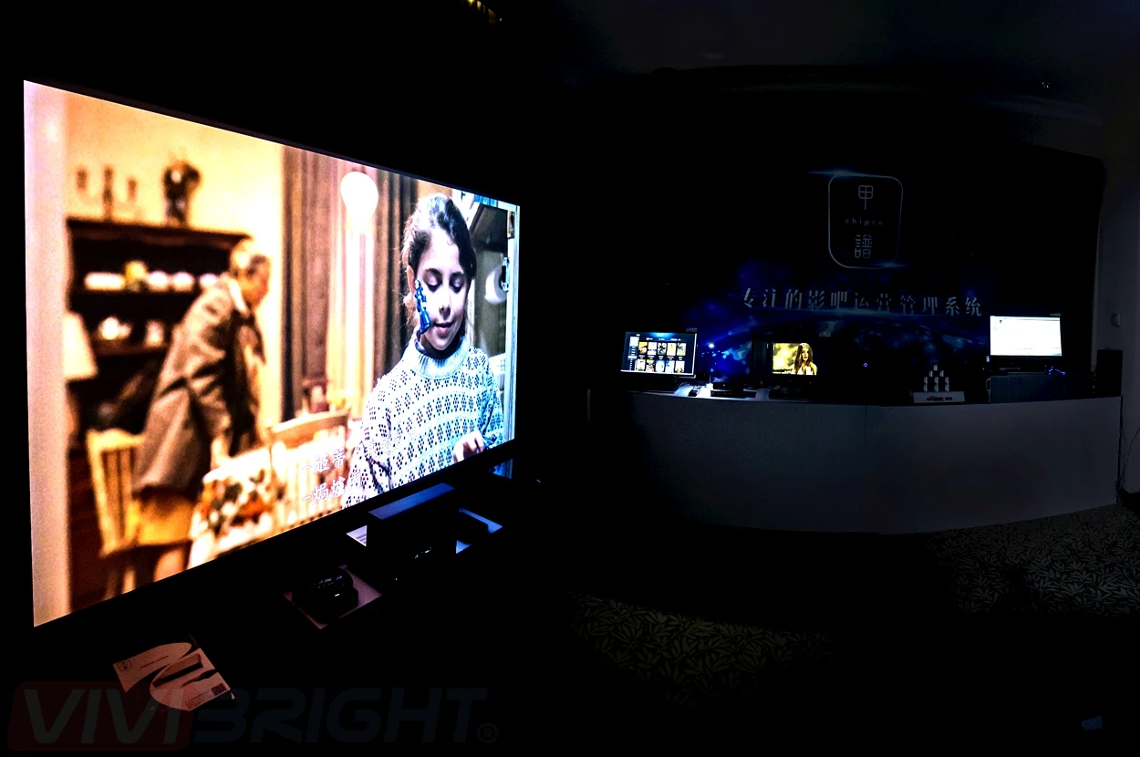 vivibright Portable WiFi Outdoor Projector Support Full HD 1080P Mini Smart for Home Theater Compatible with TV Stick HDMI USB