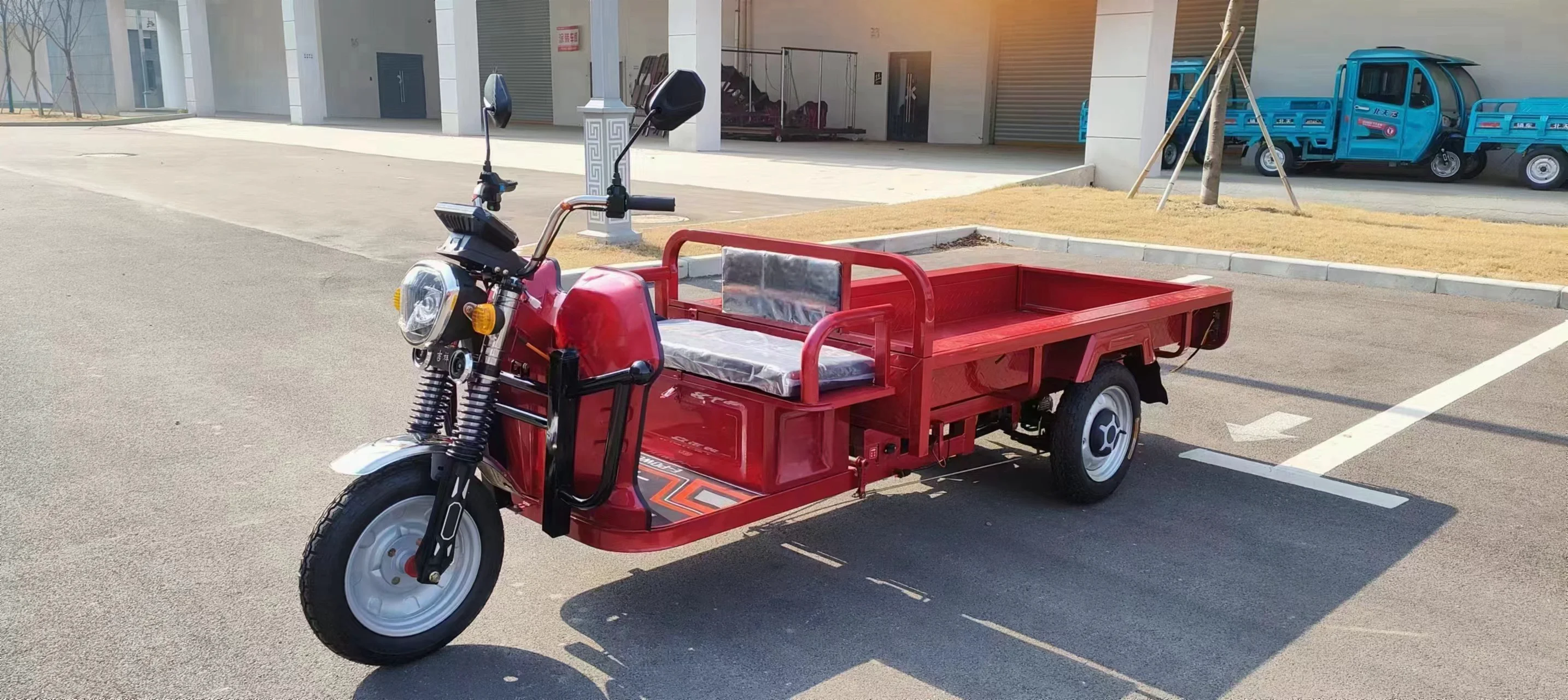 Hot 1.95m orchard car 1000W motor freight three wheels drive three wheelscles