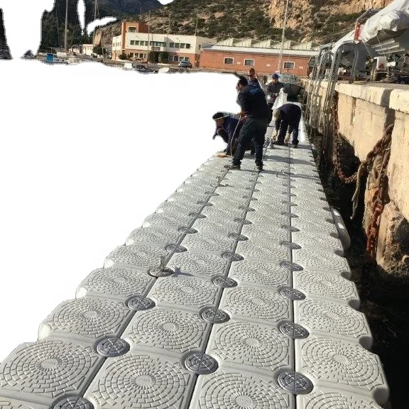 drive on dock with roller cubes for jet ski boat