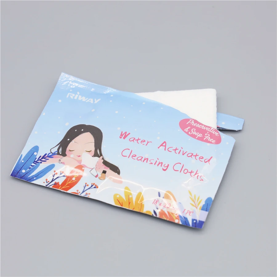 Excellent material 3 in 1 function amino acid bubble cleaning cotton disposable face towel travel facial makeup wipes