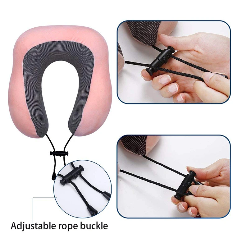 High Quality Functional Cooling Set Eye Mask Neck Cushion Rest 3 in1 U Shape Memory Foam Travel Neck Pillow