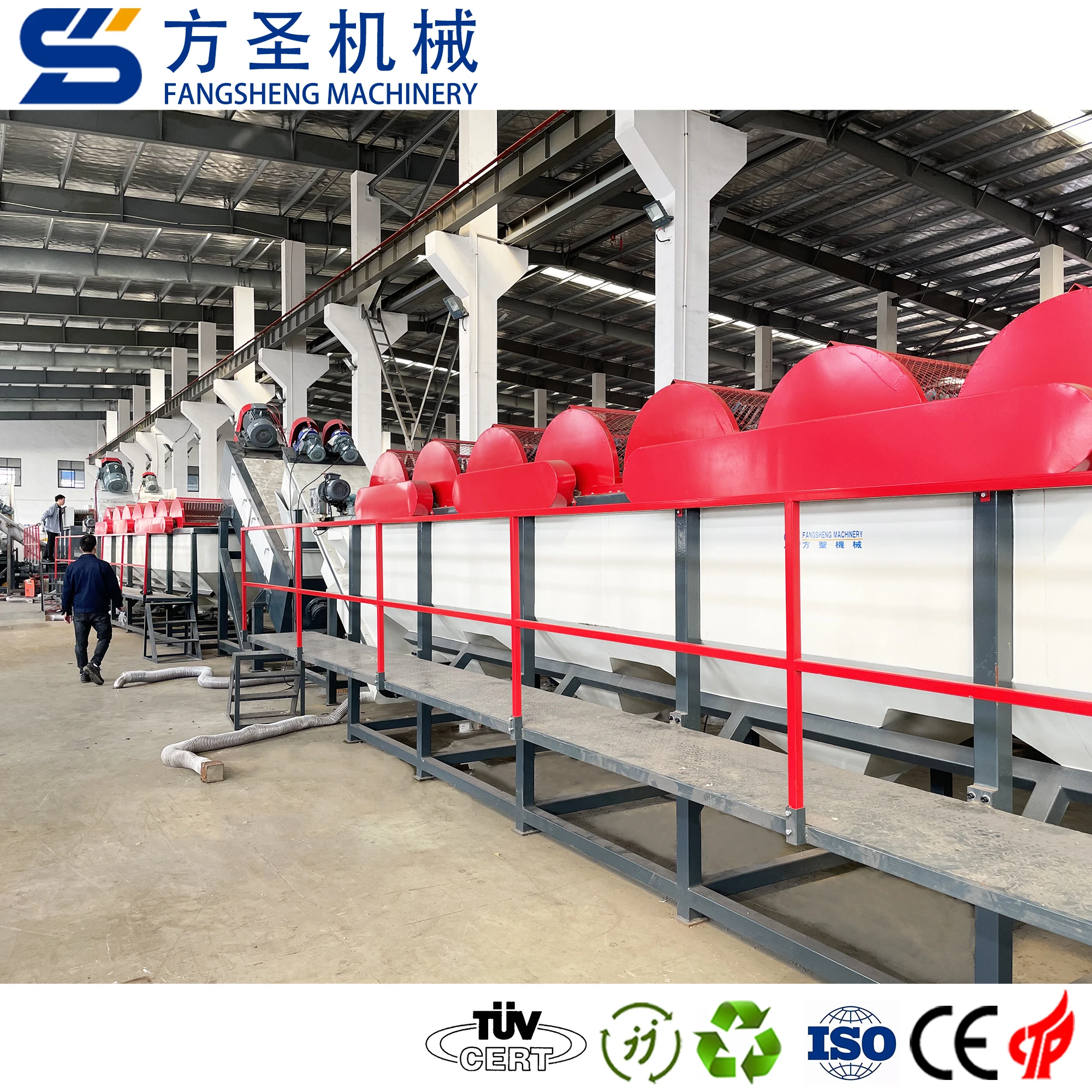 PP Jumbo Bag Washing Line Greenhouse Film Recycling Machine Film Squeezing Granulator
