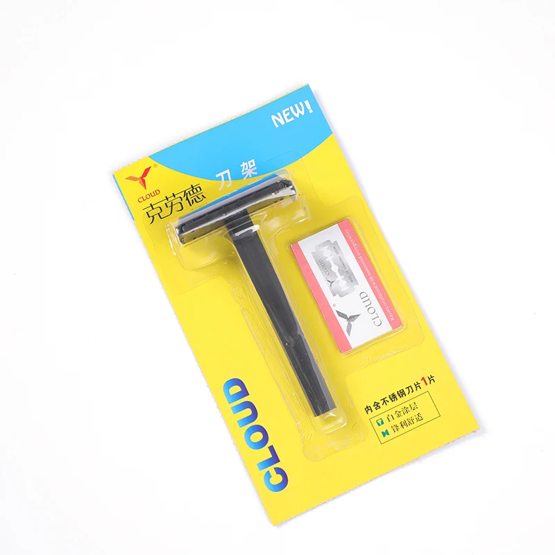 Blades Razor Gold Stainless Steel Sale Butterfly Black Plastic Holder Edge Body Head manufacturer