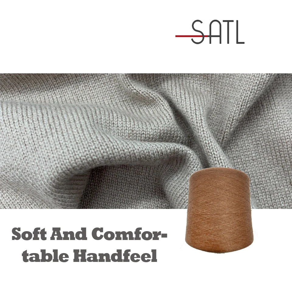 Factory Outlet 2/48nm 55% Merino Wool (19.5Micron) 45% Pima Cotton Semi-worsted Extrafine Organic Yarn