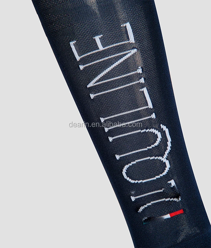 Лидер продаж, индивидуальный дизайн и логотип для вашей конной лошади, сапоги до колена, носки