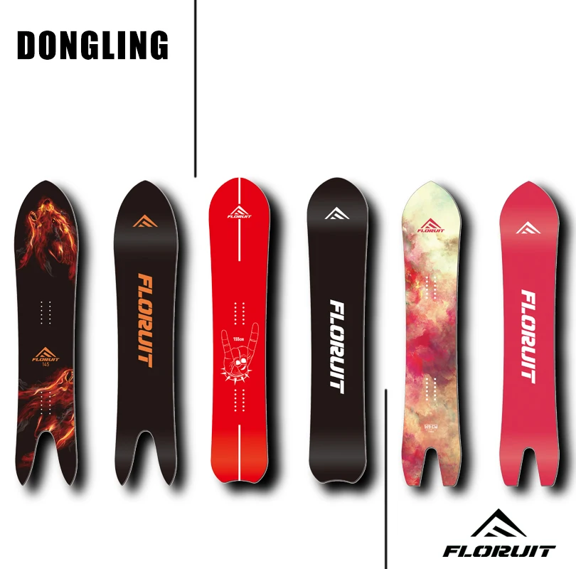 FLORUIT Customized snowboards for Adults Training snowboards High Quality snowboard Supplier Round Head Dovetail Skis