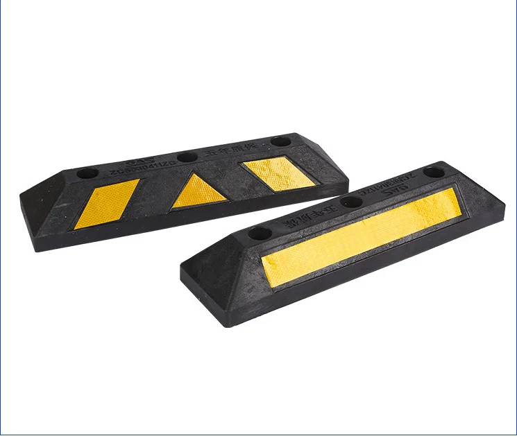 Ограничитель парковки MUYE 60*16*10 см, резиновый ограничитель для парковки, фиксатор блокировки места на парковке, буферы для парковки заднего хода