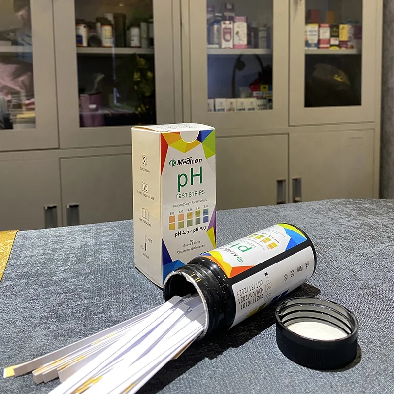 Mediocn 4.5-9.0 ph strips rapid urine and saliva testing ph strips ph test strips 4.5-9.0
