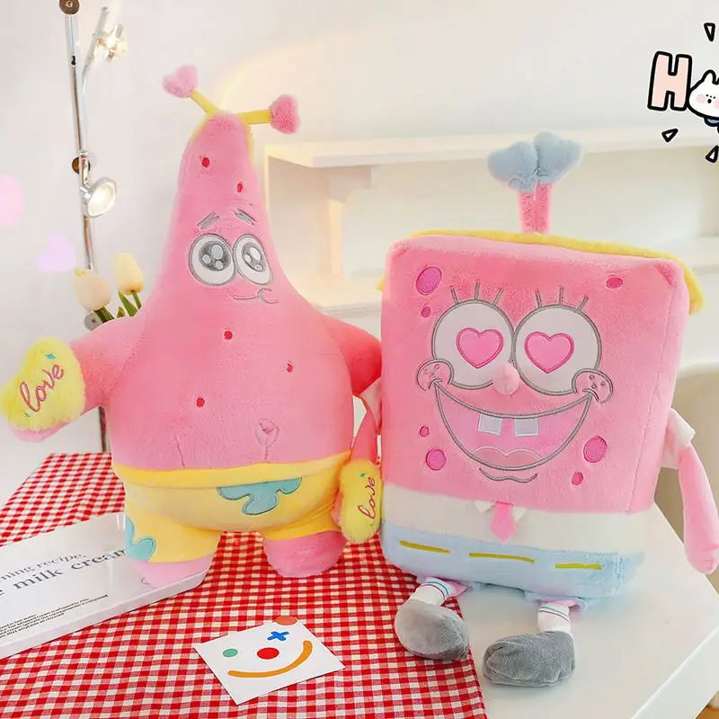 Pink Sponge Bob Plush Character Toys Kids Pillow Girls Gifts Cartoon Character Plush Doll Wholesale