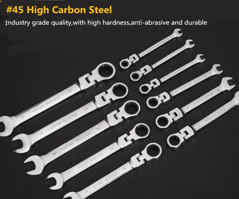 YTH 6 to 32mm 180 degree Fixed ratchet combination wrench Combination Spanner