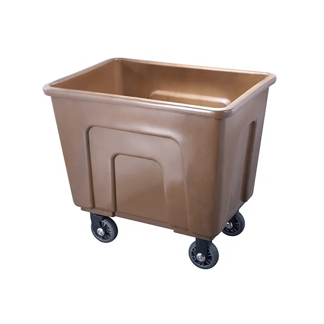 Durable heavy duty  hotel plastic Linen Dirty Cleaning  Trolley