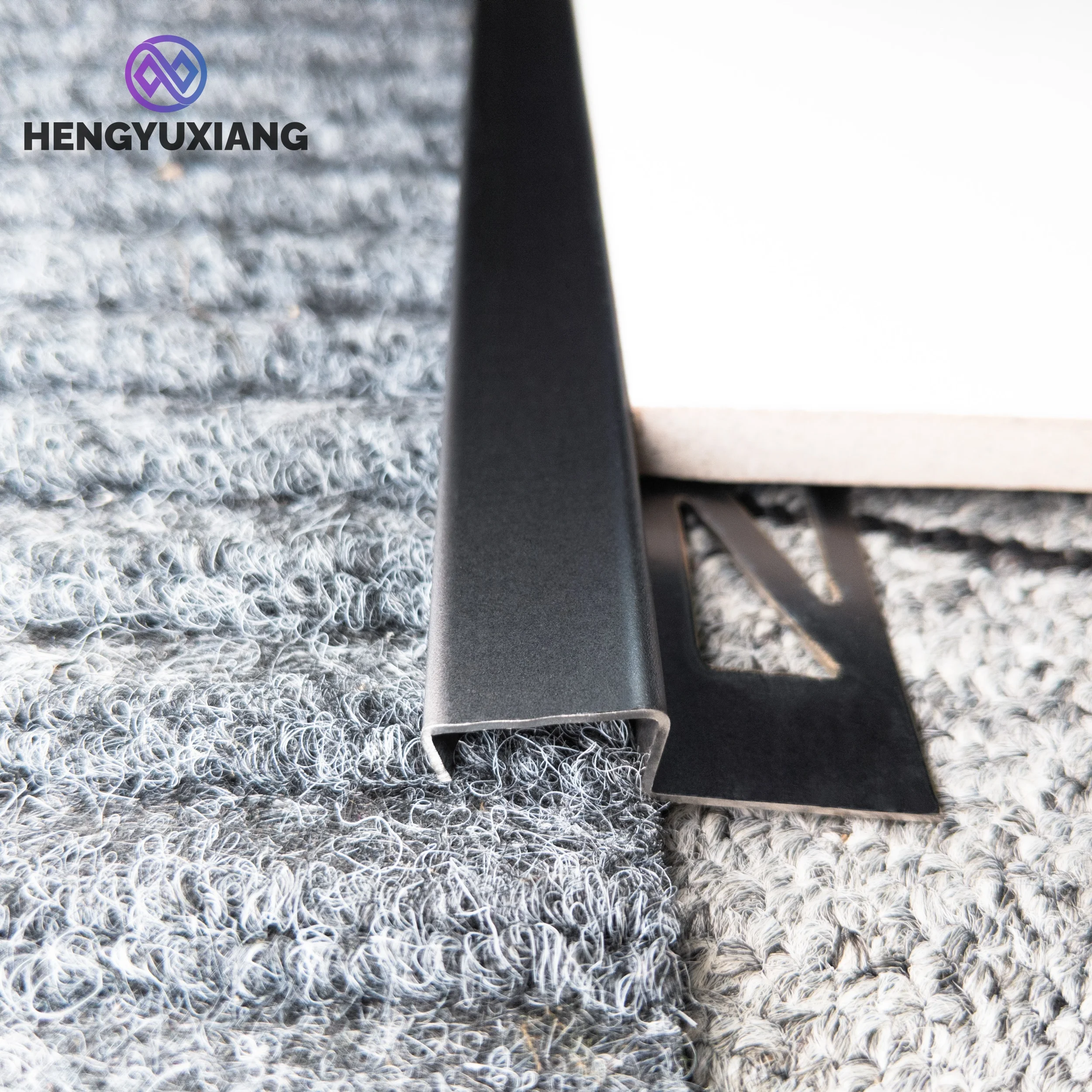 Factory Directly Stainless Steel 304 Floor Tile Trim Tile To Carpet Transition For Floors And Carpets