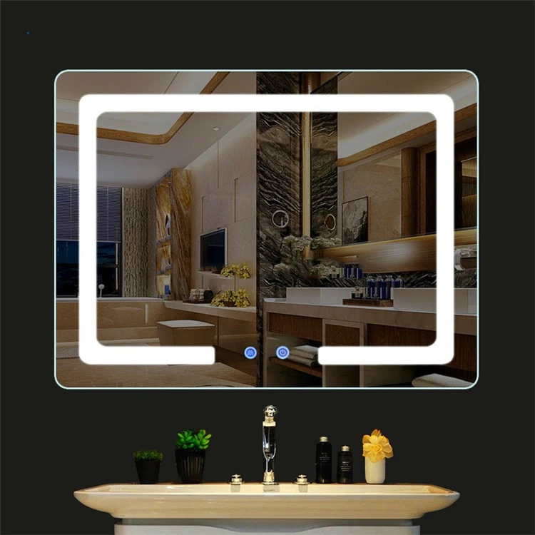 Cheap Modern Design High Quality Lighted Bathroom Anti-fog Led Mirror 6mm