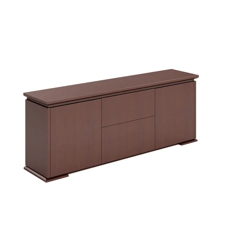 Office furniture high end modern MDF solid wood office storage file cabinet