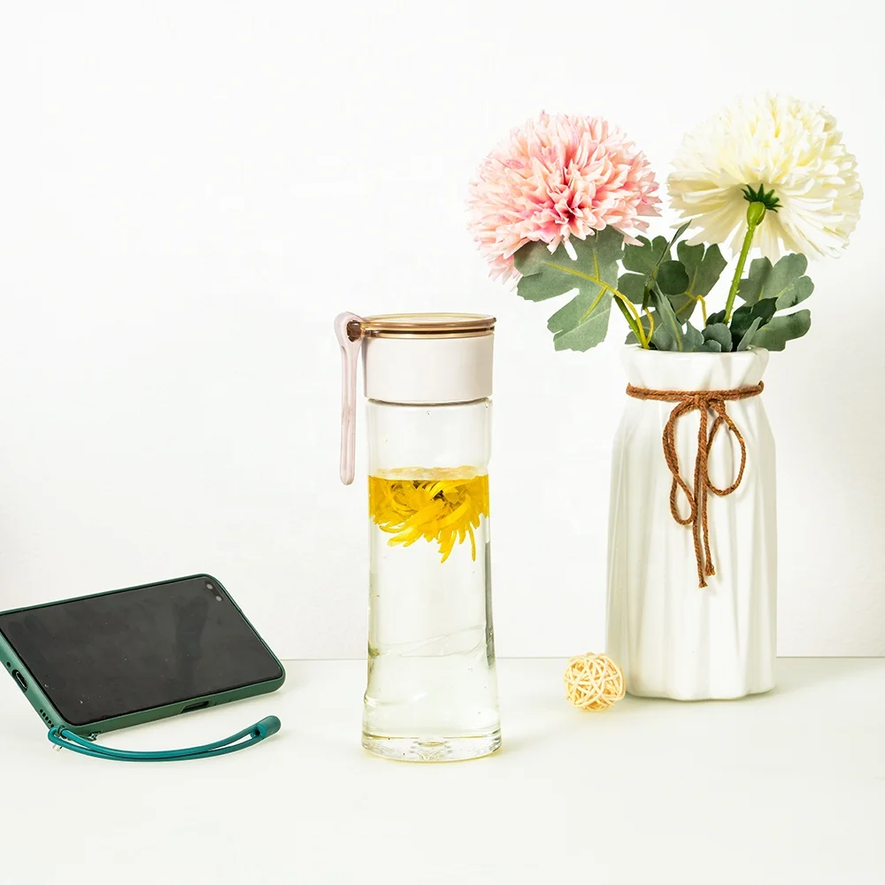 Wholesale recycled eco friendly  clear glass water bottle