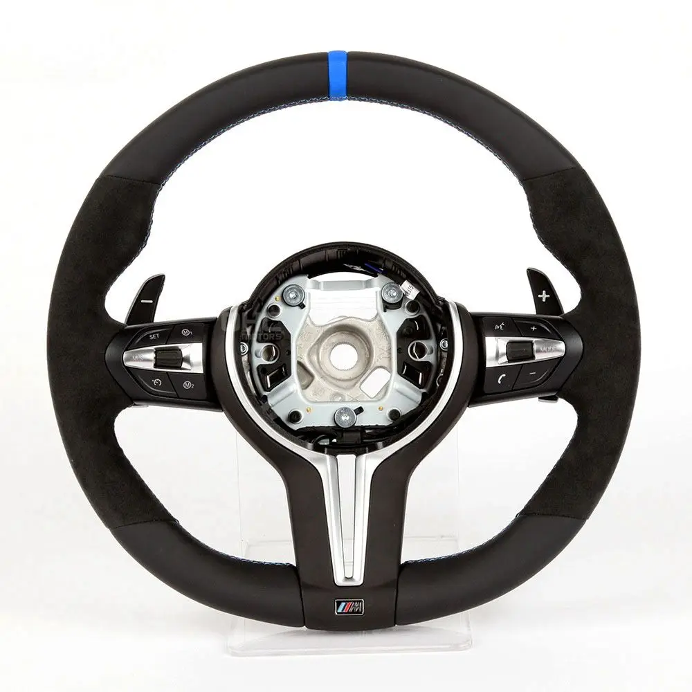 M Performance Leather Steering Wheel Fit For BMW F30 F32 F10 F20  E46 E60 E90 M3 M5 M7 LED Carbon Fiber Steering Wheel
