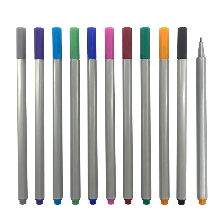 factory oem washable 12 24 36 48 colours micro fineliner color drawing marker pen 0.2mm 0.4 mm