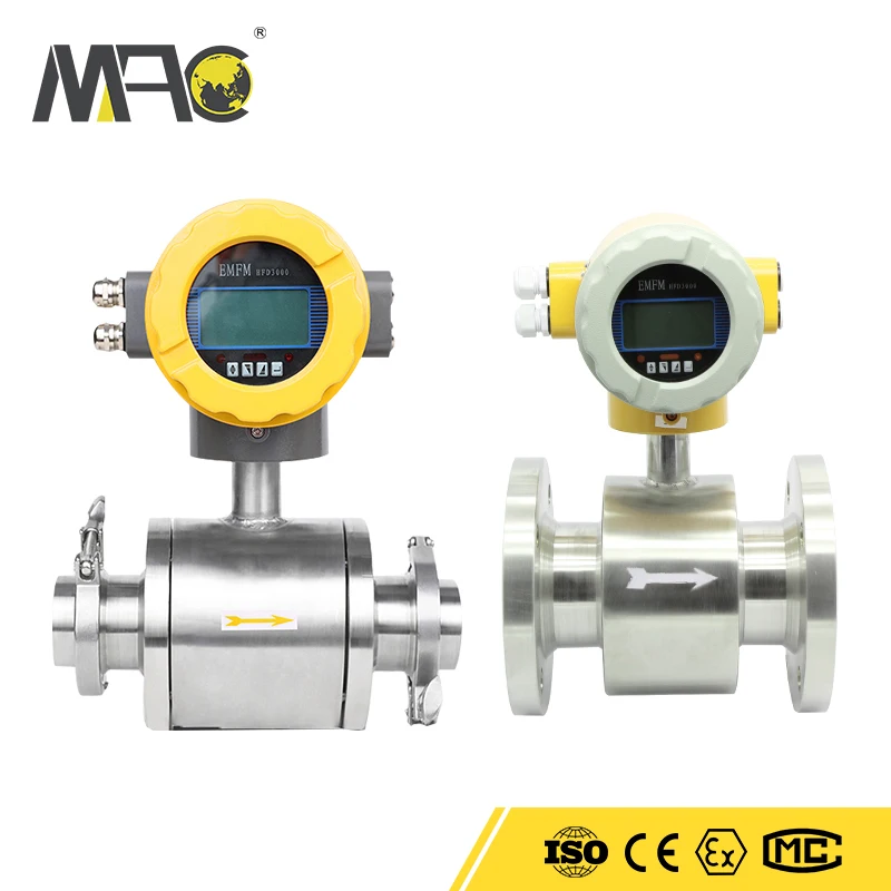 Macsensor 4-20ma Output With Rs485 Modbus 6 Inch Magnetic Water Flow Meter