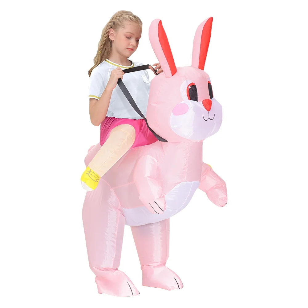 New Adult Kids Sexy Bunny Rabbit Inflatable Costumes Easter Cosplay Costume Halloween Purim Party Role Play