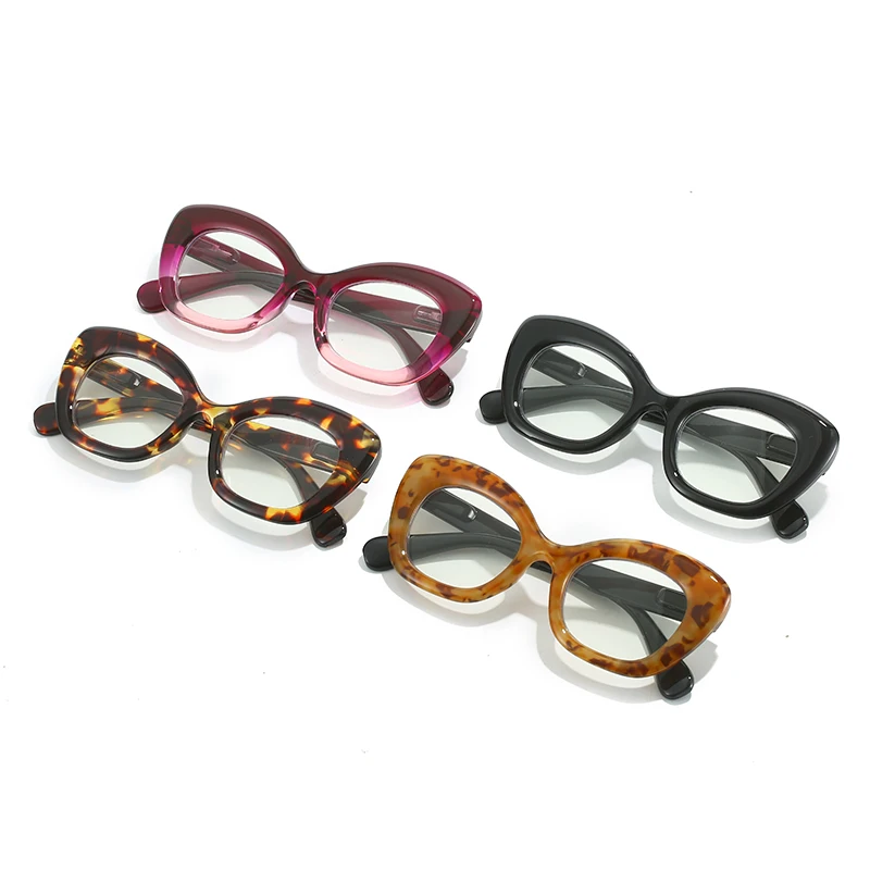 HS3662 1pc Plastic PC Frame Butterfly Lens Oprah Style Presbyopia Fashion Unisex Corrective Eyeglasses Reading Glasses