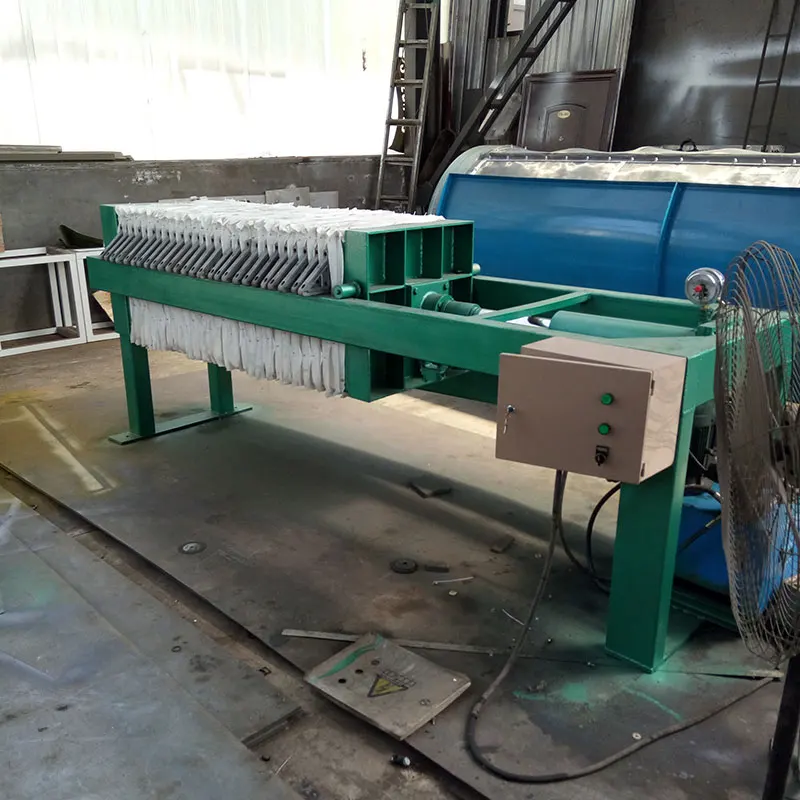 
Plate and frame mud dewatering machine for sludge filter press 