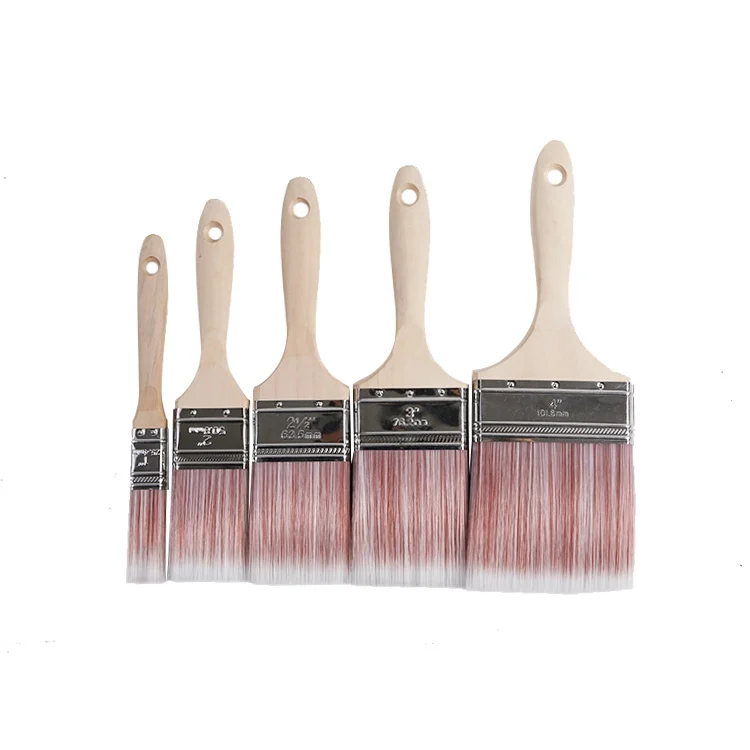 New Design Paint Brush With Wooden Handle Painting Brushes