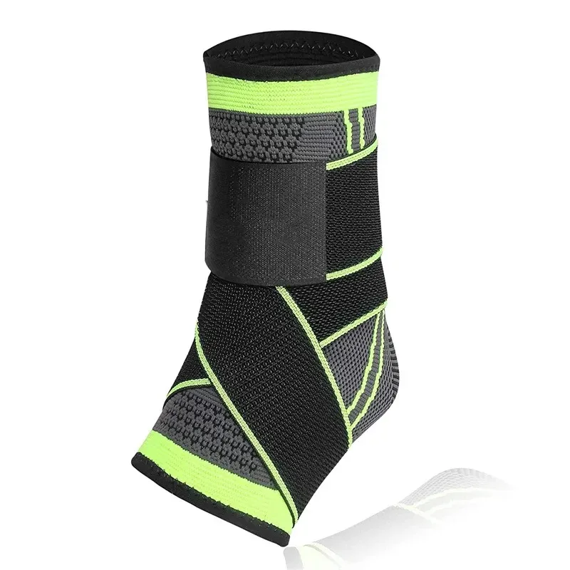Football Sports Strain Wraps Bandages Elastic Compression Ankle Protection Socks Sleeve Brace Ankle Support
