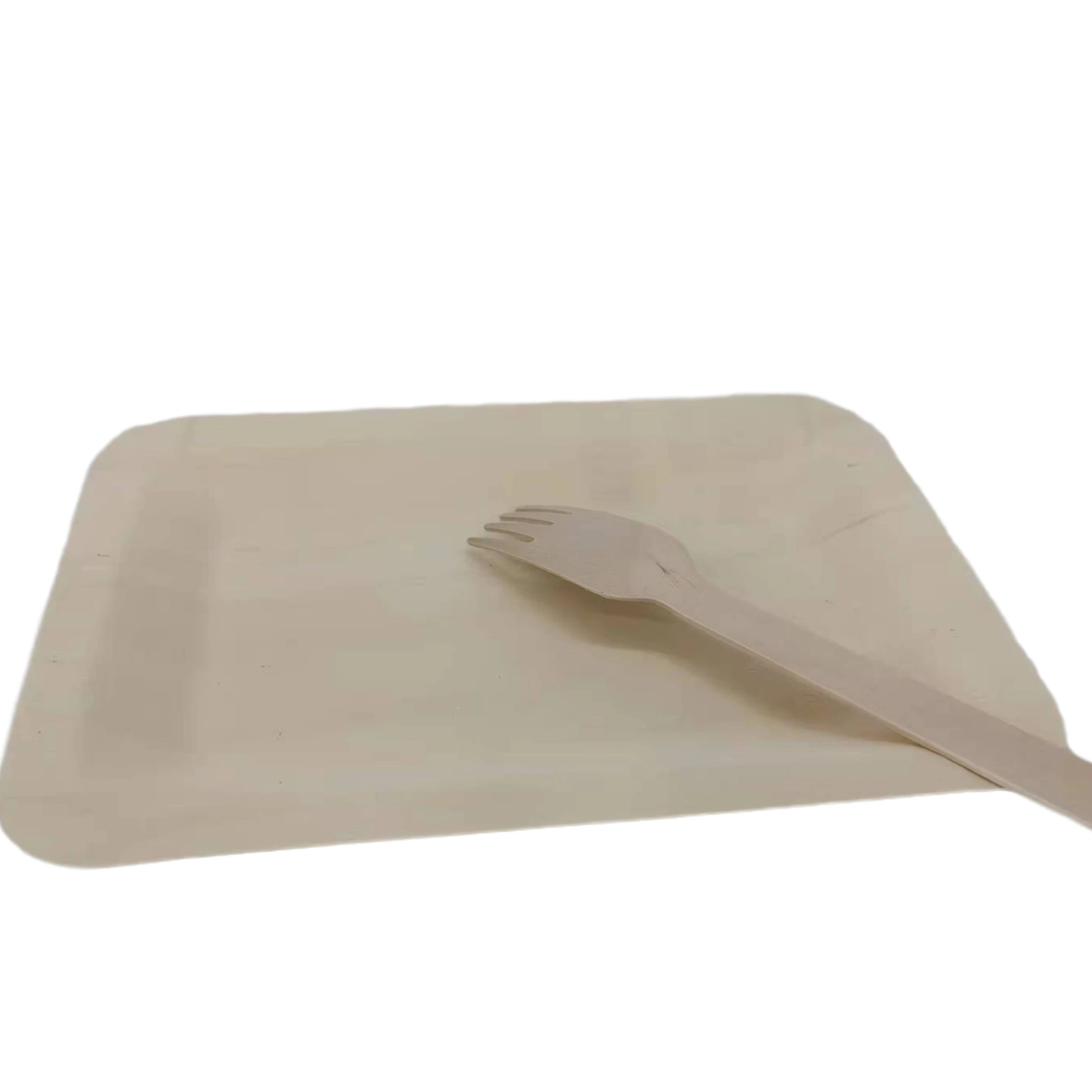 2022 cheap biodegradable food tray disposable bamboo wooden plate sushi wooden plate