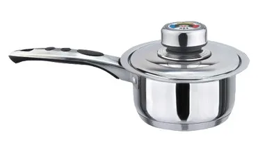 Non stick Polished pots and pan set stainless steel cookware set with Induction Bottom