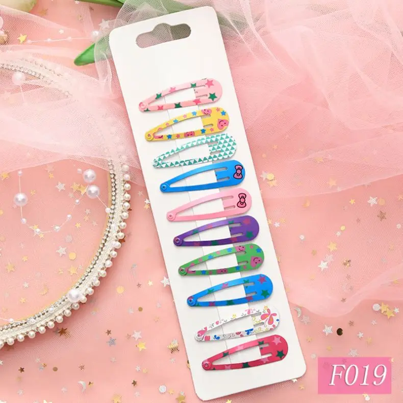 New product ideas 2023 New Design 5cm Printing BB Clip Cute Cartoon Children Hairpin Paint Girls Hairpin Hair Accessories