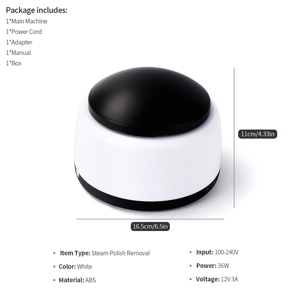 2024 Buy from china online Hot New electric gel nail steamer machine steam glue varnish led uv nail gel professional remover pad