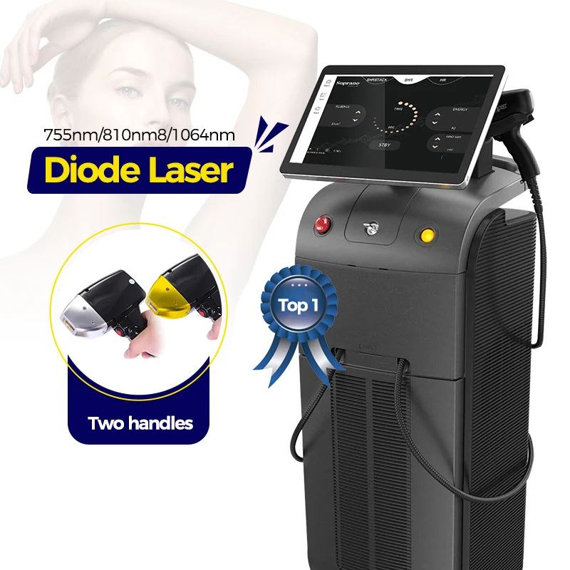 Medical Ce 3 Wave 755Nm 808Nm 1064Nm Diode Laser 808 Diode Laser permanennt Hair Removal Machine laser hair machine