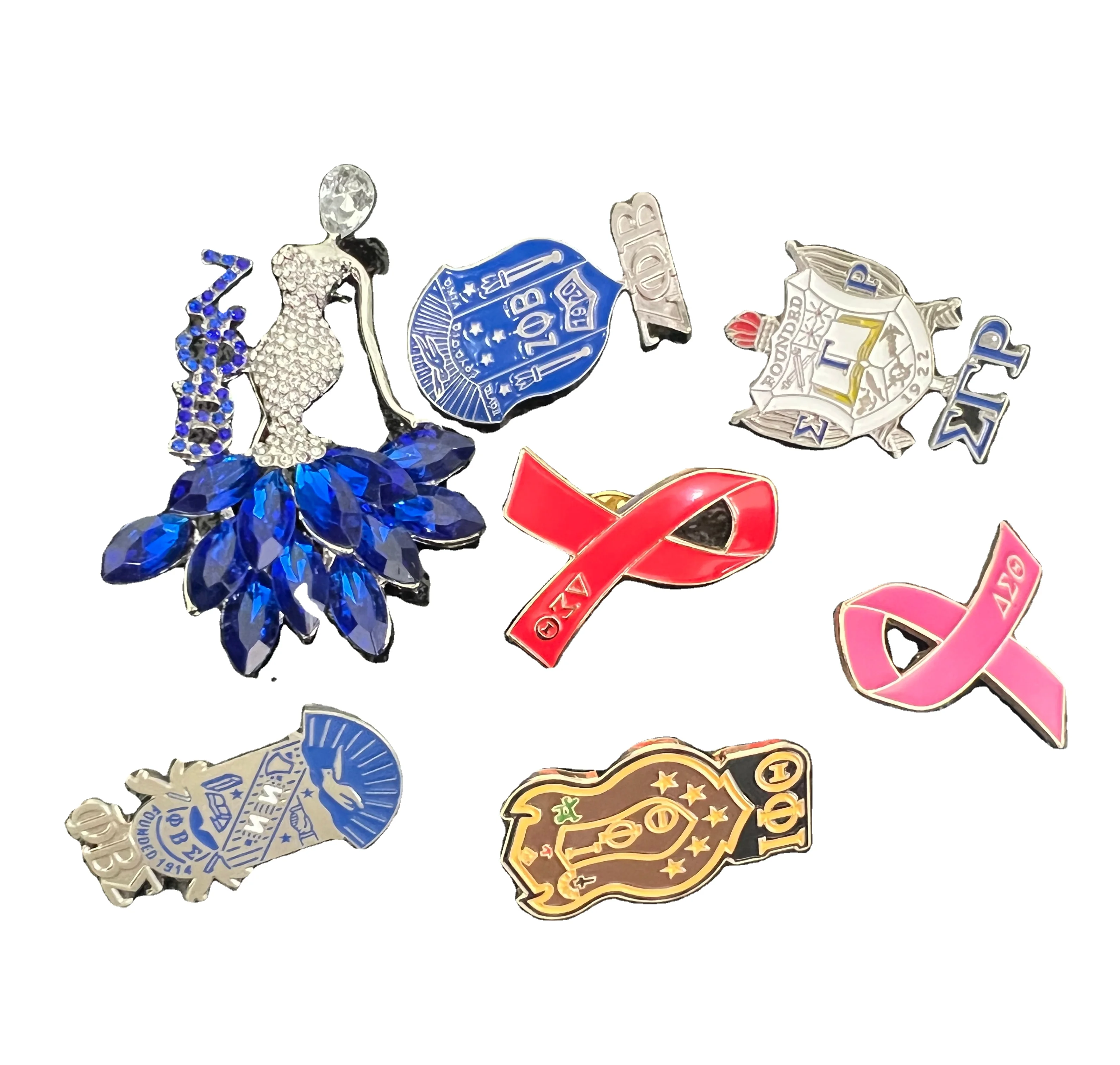 All Groups Sorority VOTE Lapel Pin / Divine Nine Legacy Zeta Phi Beta Sorority Brooch / Fraternity Greek Letters Pin for Men
