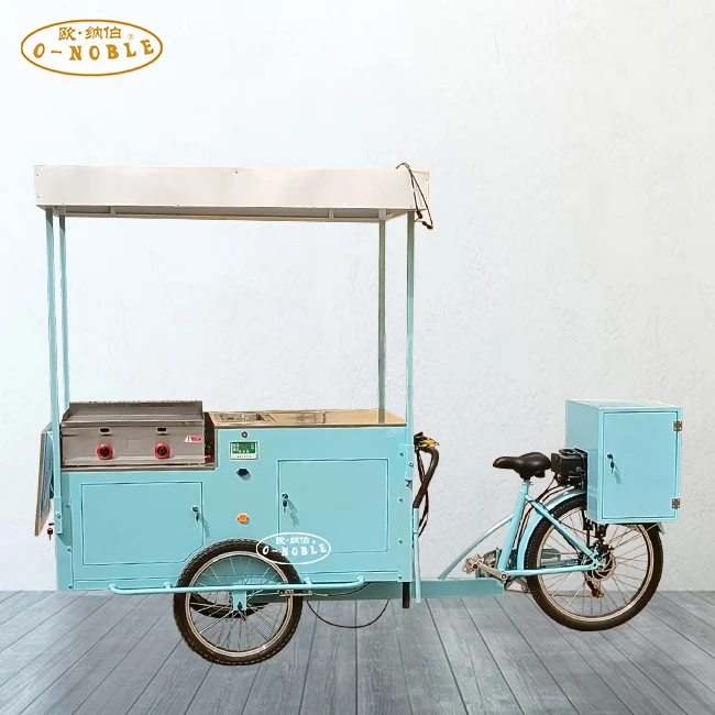 Solar-powered Pickpocket Bike Multi-functional Three-wheeled With a Flat Baking Pan Refrigerator