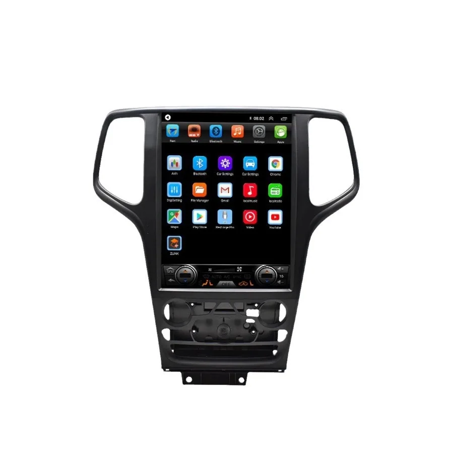 12.8' Tesla Vertical Screen Android 12 Car Navigation Radio DVD Player For JEEP GRAND CHEROKEE 2014-2017