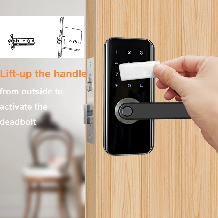 Security Fingerprint Door Lock Waterproof Smart Digital Zinc Alloy For