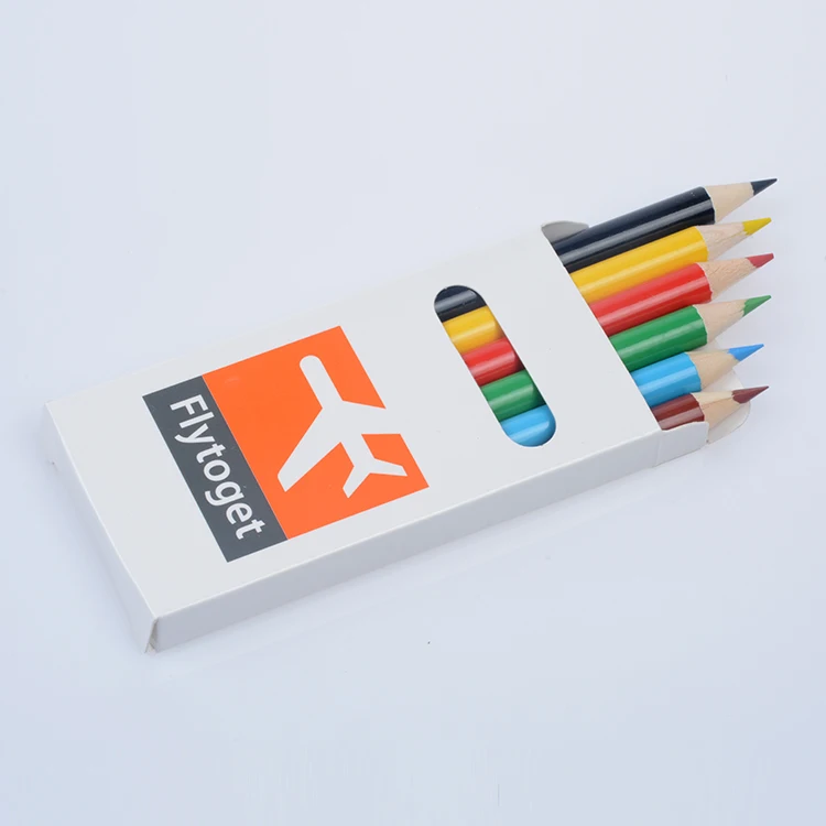 Mini Color Pencil Set with Box Drawing Colour Pencils for Kids Mini Colouring Pencil and Paper Pack