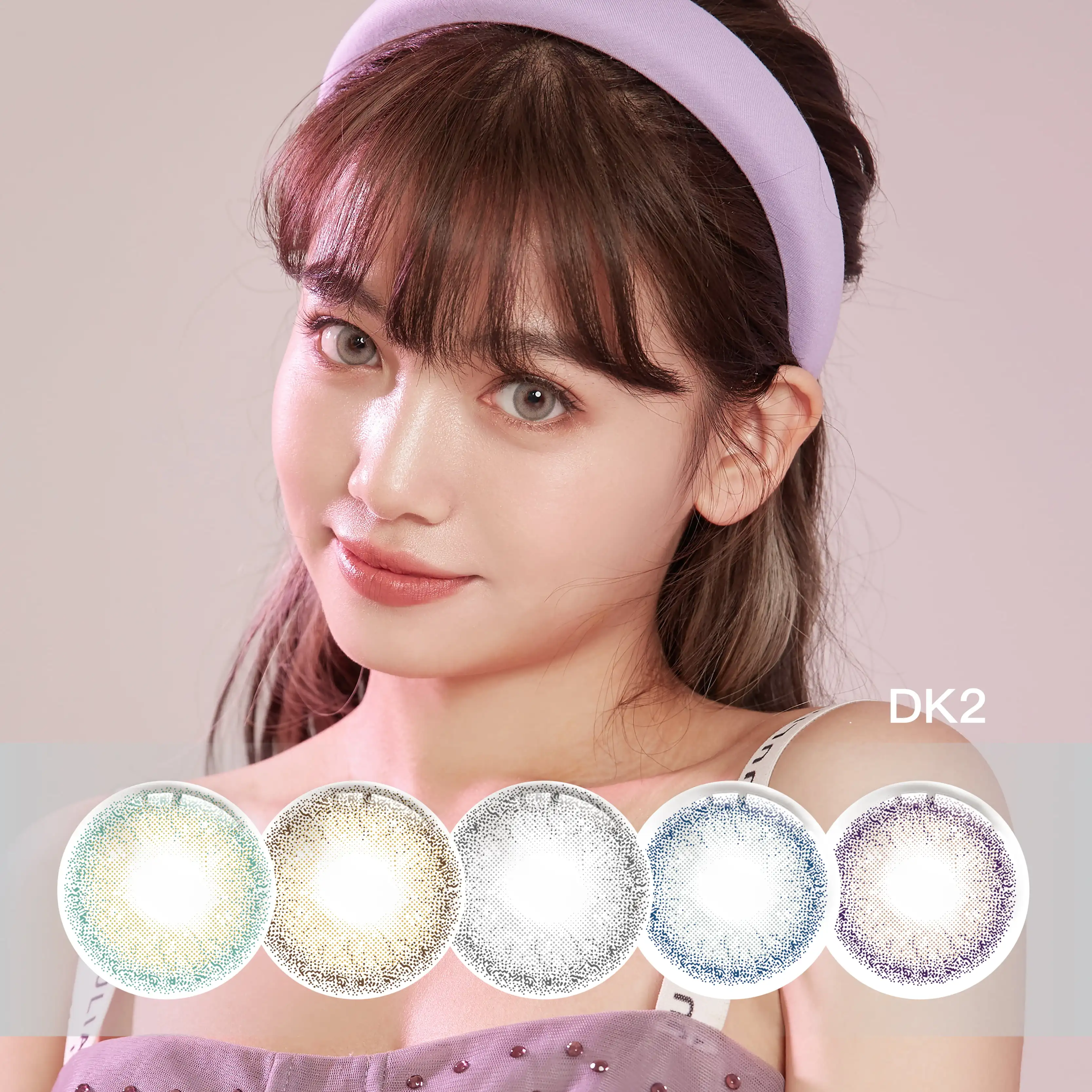 DK2 Brown Gray Green Color Lens Hot Selling Color Contact Lens Big eye Wholesale Price Monthly Contact New Arrival